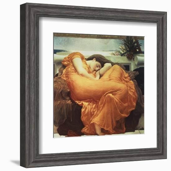 Flaming June-Frederick Leighton-Framed Art Print