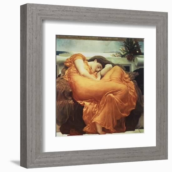 Flaming June-Frederick Leighton-Framed Art Print