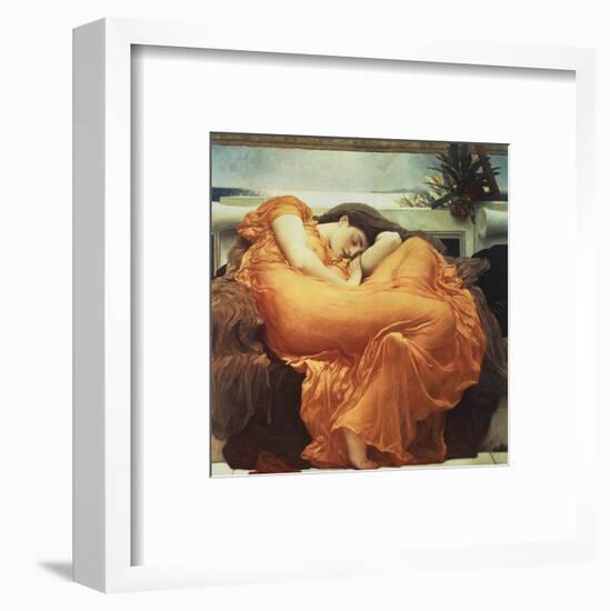 Flaming June-Frederick Leighton-Framed Art Print