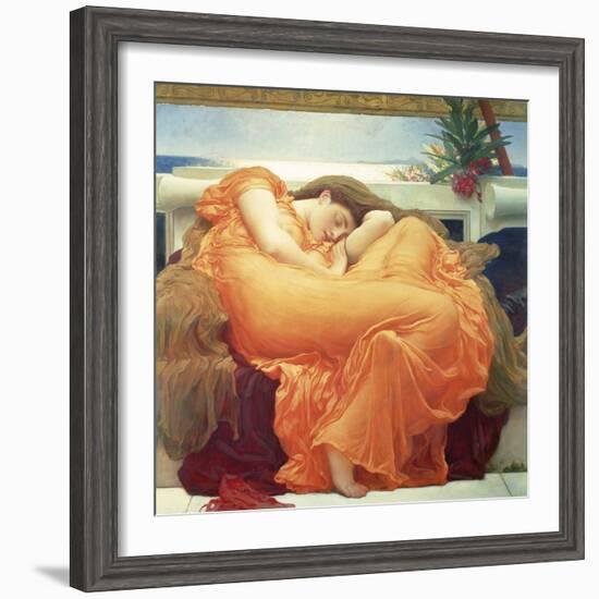 Flaming June-Lord Frederic Leighton-Framed Giclee Print