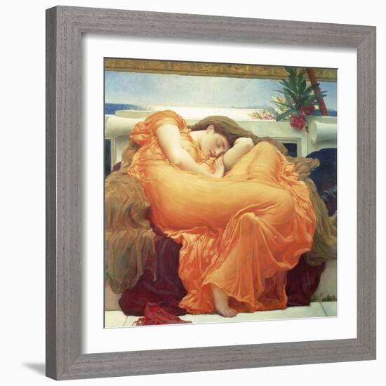 Flaming June-Lord Frederic Leighton-Framed Giclee Print