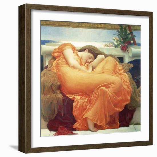 Flaming June-Lord Frederic Leighton-Framed Giclee Print