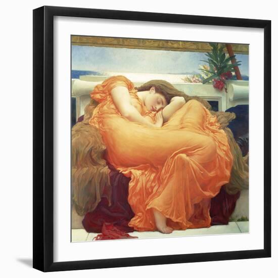 Flaming June-Lord Frederic Leighton-Framed Giclee Print