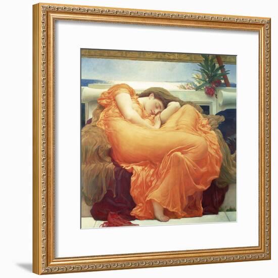 Flaming June-Lord Frederic Leighton-Framed Giclee Print