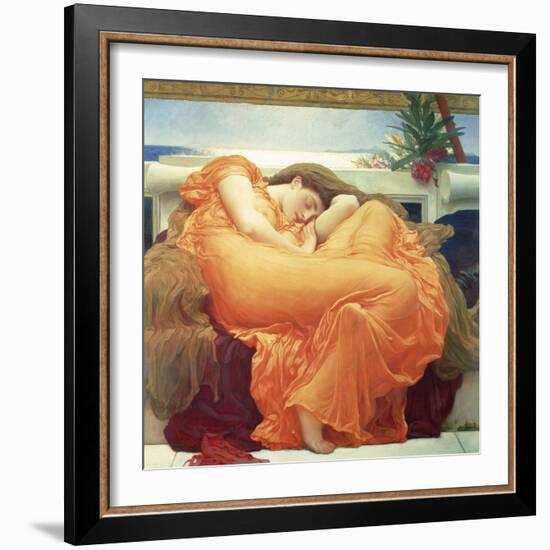 Flaming June-Lord Frederic Leighton-Framed Giclee Print