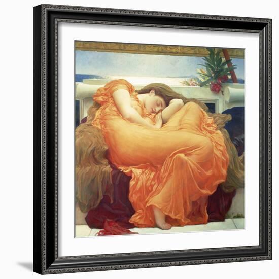 Flaming June-Lord Frederic Leighton-Framed Giclee Print