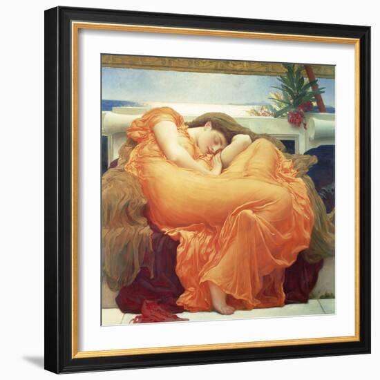 Flaming June-Lord Frederic Leighton-Framed Giclee Print