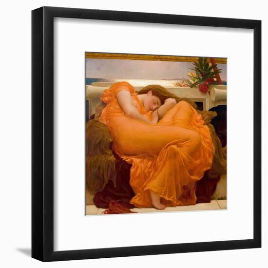 Flaming June-Frederic Leighton-Framed Art Print