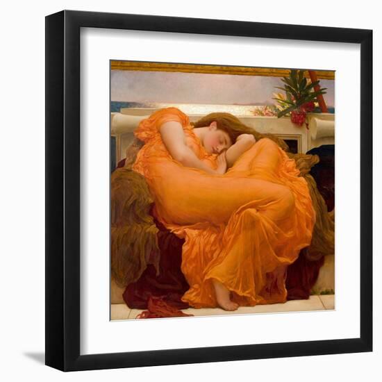 Flaming June-Frederic Leighton-Framed Art Print