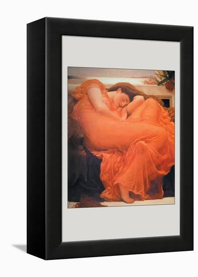 Flaming June-Frederick Leighton-Framed Stretched Canvas