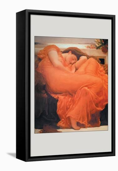 Flaming June-Frederick Leighton-Framed Stretched Canvas