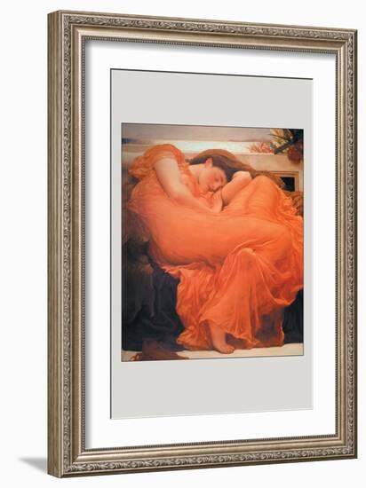 Flaming June-Frederick Leighton-Framed Art Print