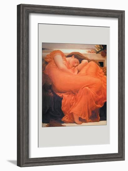 Flaming June-Frederick Leighton-Framed Art Print