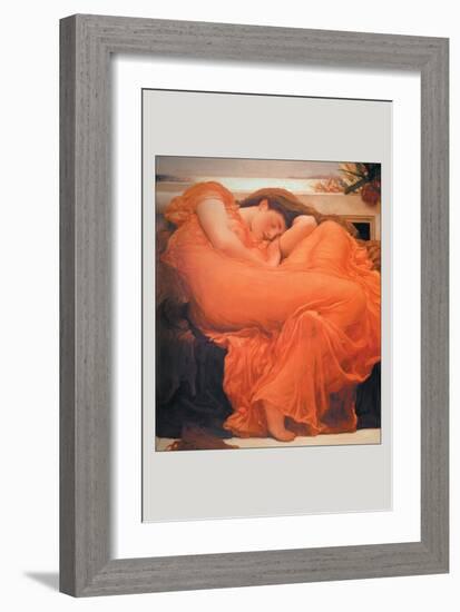 Flaming June-Frederick Leighton-Framed Art Print