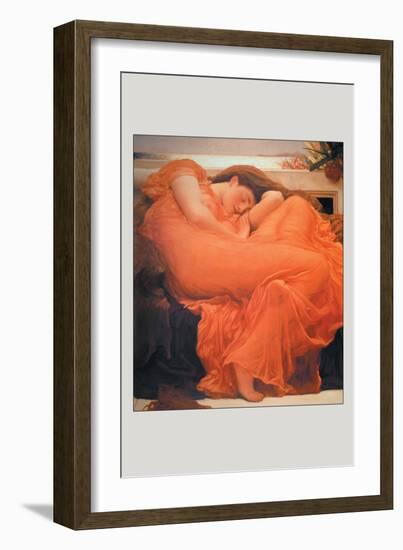 Flaming June-Frederick Leighton-Framed Art Print