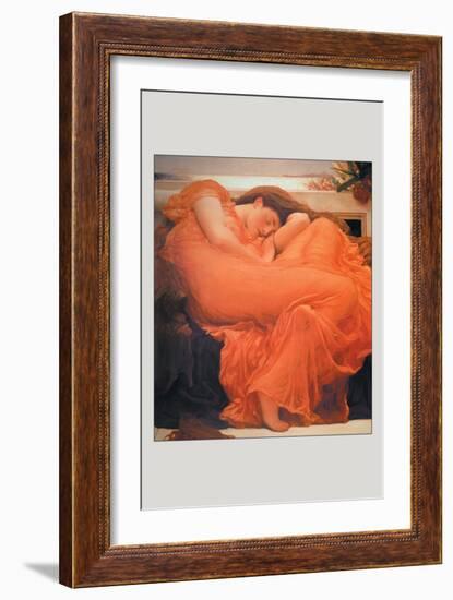 Flaming June-Frederick Leighton-Framed Art Print