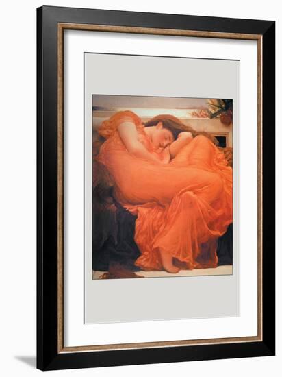 Flaming June-Frederick Leighton-Framed Art Print