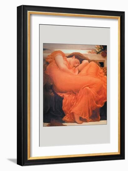 Flaming June-Frederick Leighton-Framed Art Print