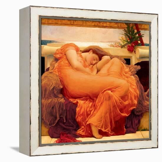 Flaming June-Frederic Leighton-Framed Stretched Canvas