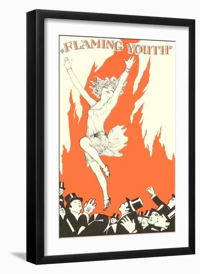 Flaming Youth Flapper-null-Framed Premium Giclee Print