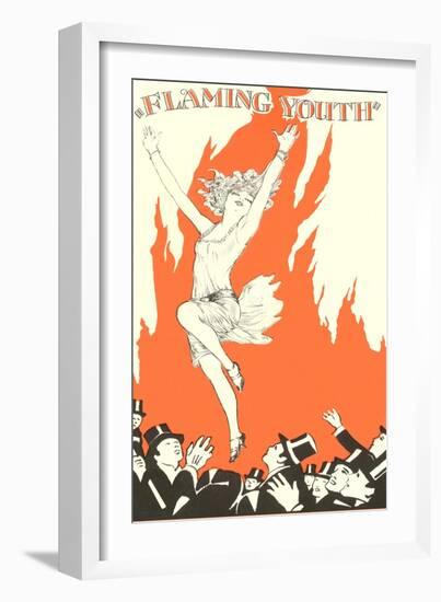 Flaming Youth Flapper-null-Framed Premium Giclee Print