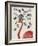 Flamingo and Cards-Fab Funky-Framed Art Print
