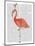 Flamingo and Cocktail 3-Fab Funky-Mounted Art Print