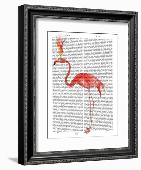 Flamingo and Cocktail 4-Fab Funky-Framed Art Print