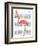 Flamingo and Cocktail 4-Fab Funky-Framed Art Print