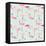 Flamingo Bird Background - Retro Seamless Pattern in Vector-woodhouse-Framed Stretched Canvas