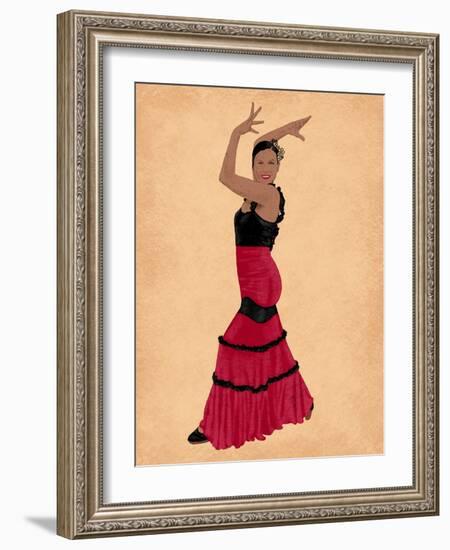 Flamingo Dancer 1-Marcus Prime-Framed Art Print