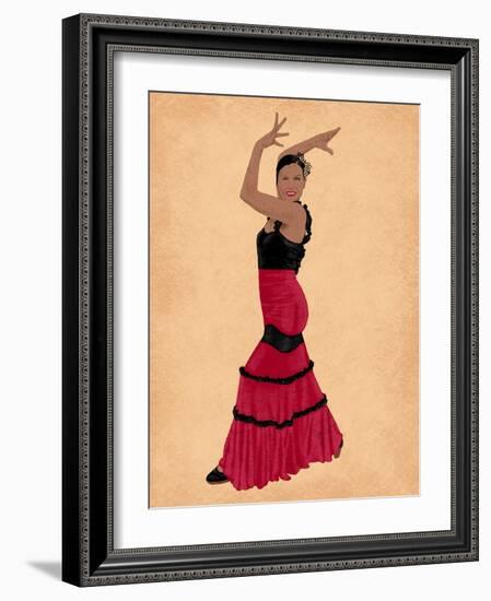 Flamingo Dancer 1-Marcus Prime-Framed Art Print
