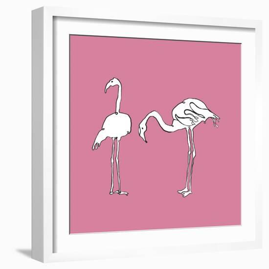 Flamingo Duo - Blush-Sandra Jacobs-Framed Giclee Print