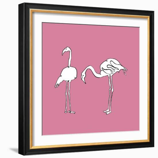 Flamingo Duo - Blush-Sandra Jacobs-Framed Giclee Print