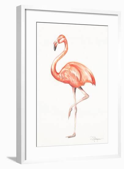 Flamingo Duo II-Tiffany Hakimipour-Framed Art Print