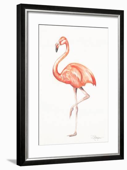 Flamingo Duo II-Tiffany Hakimipour-Framed Art Print