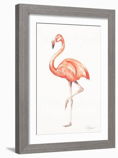 Flamingo Duo II-Tiffany Hakimipour-Framed Art Print