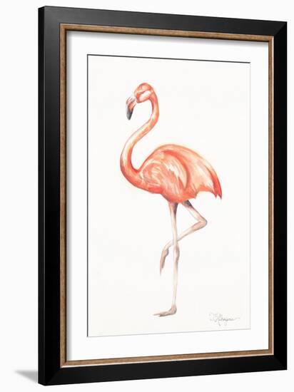 Flamingo Duo II-Tiffany Hakimipour-Framed Art Print