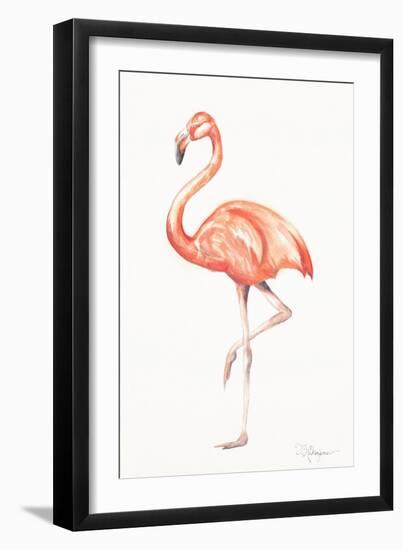 Flamingo Duo II-Tiffany Hakimipour-Framed Art Print