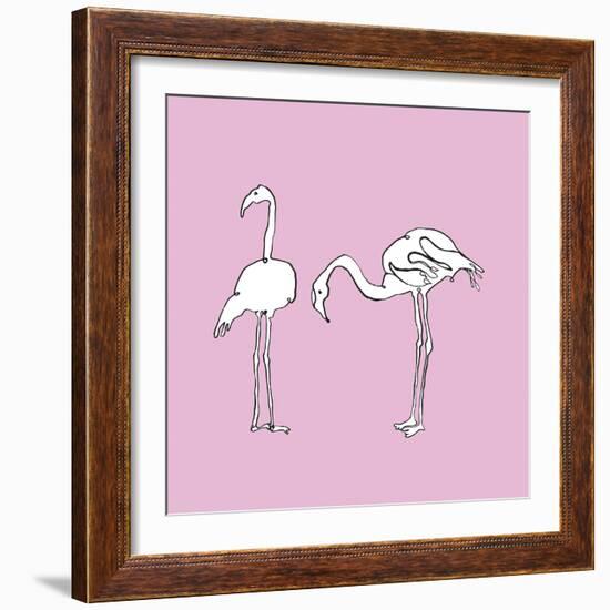 Flamingo Duo-Sandra Jacobs-Framed Giclee Print