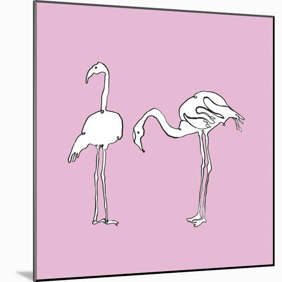 Flamingo Duo-Sandra Jacobs-Mounted Giclee Print