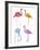 Flamingo Fandango I-Sandra Jacobs-Framed Giclee Print