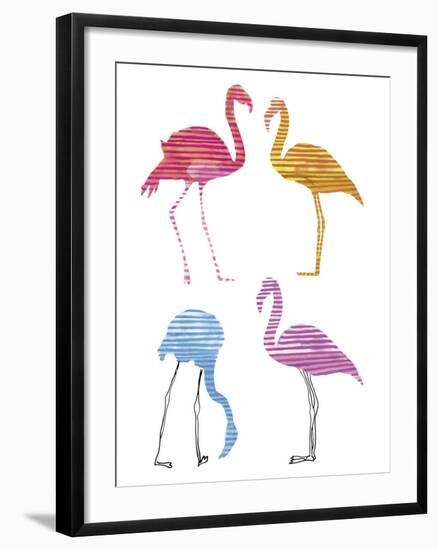Flamingo Fandango I-Sandra Jacobs-Framed Giclee Print
