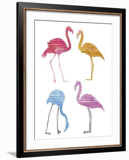 Flamingo Fandango I-Sandra Jacobs-Framed Giclee Print