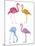 Flamingo Fandango I-Sandra Jacobs-Mounted Giclee Print