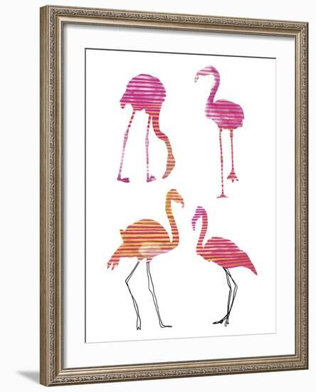 Flamingo Fandango II-Sandra Jacobs-Framed Giclee Print