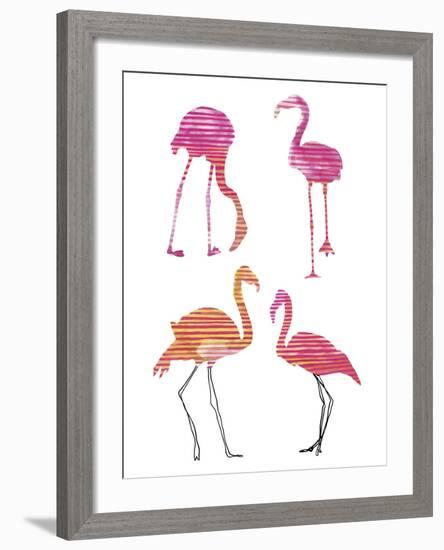 Flamingo Fandango II-Sandra Jacobs-Framed Giclee Print