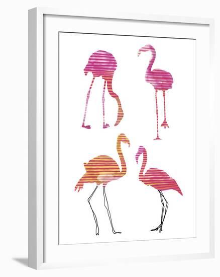 Flamingo Fandango II-Sandra Jacobs-Framed Giclee Print