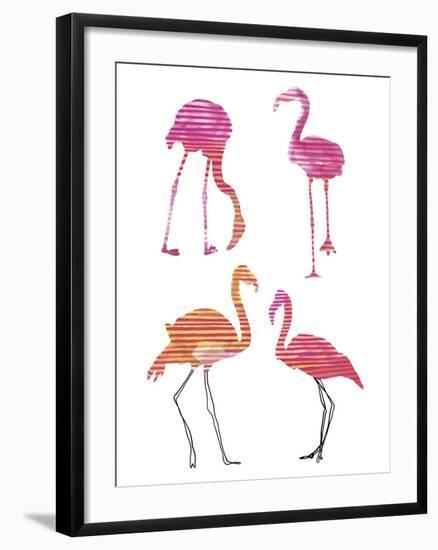 Flamingo Fandango II-Sandra Jacobs-Framed Giclee Print
