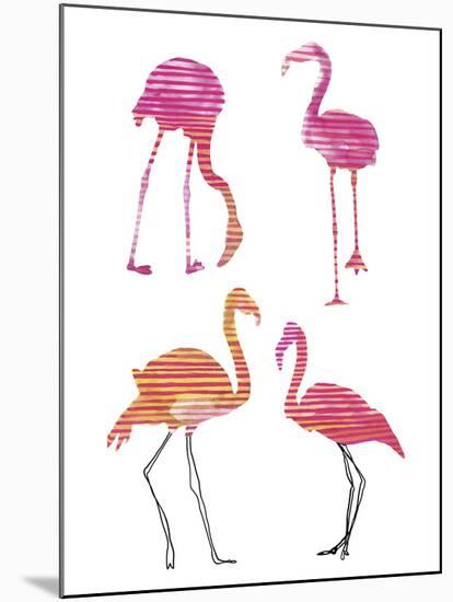 Flamingo Fandango II-Sandra Jacobs-Mounted Giclee Print